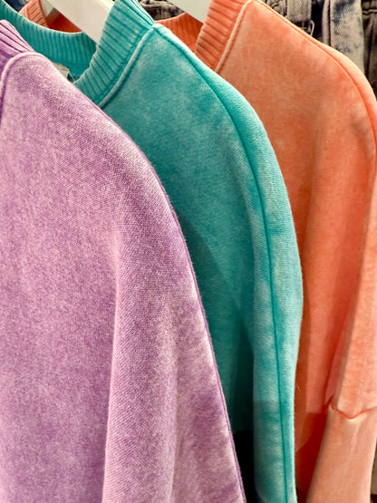 アシッドウォッシュスウェット