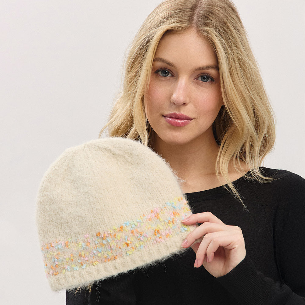 ミックスカラー ニットビーニー