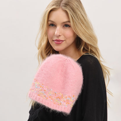 ミックスカラー ニットビーニー