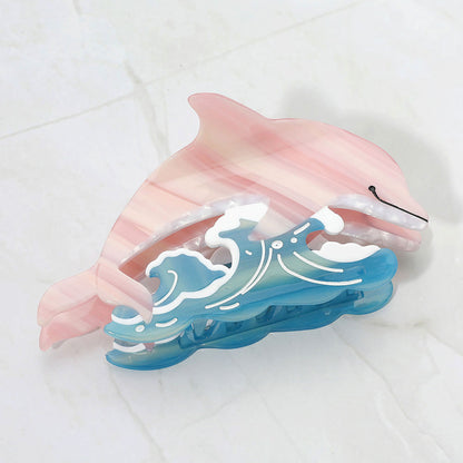 イルカモチーフ ヘアクリップ