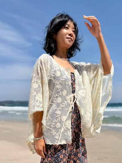 LOVESTITCH   レースシアー キモノ カバーアップ