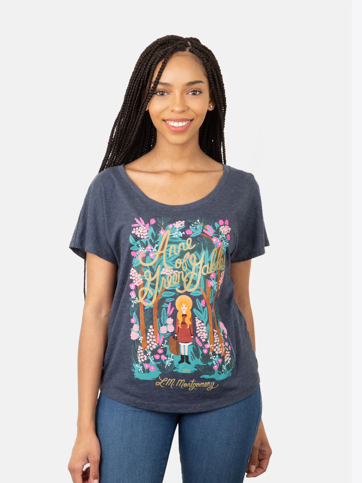 OUT OF PRINT 赤毛のアン Anne of Green Gables (Puffin in Bloom) リラックスフィットTシャツ