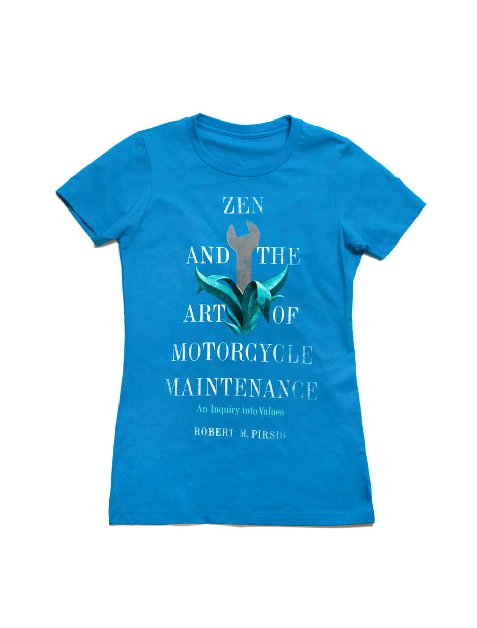 OUT OF PRINT【禅とオートバイ修理技術】Zen and the Art of Motorcycle MaintenanceレディースTシャツ