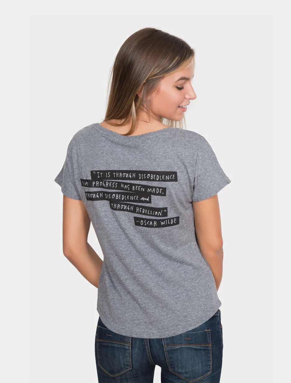 OUT OF PRINT パンキッシュな作家たち Punk Rock Authors リラックスフィットTシャツ