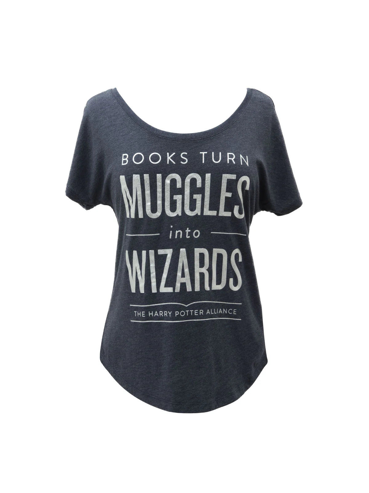 OUT OF PRINT ハリーポッター/マグル Books Turn Muggles into Wizards リラックスフィットTシャツ