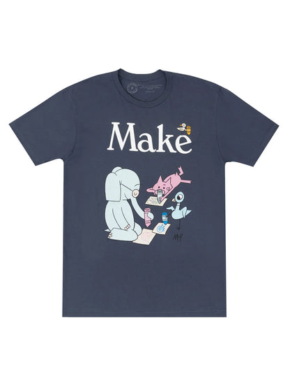 OUT OF PRINT  ぞうさん・ぶたさんシリーズ MakeユニセックスTシャツ