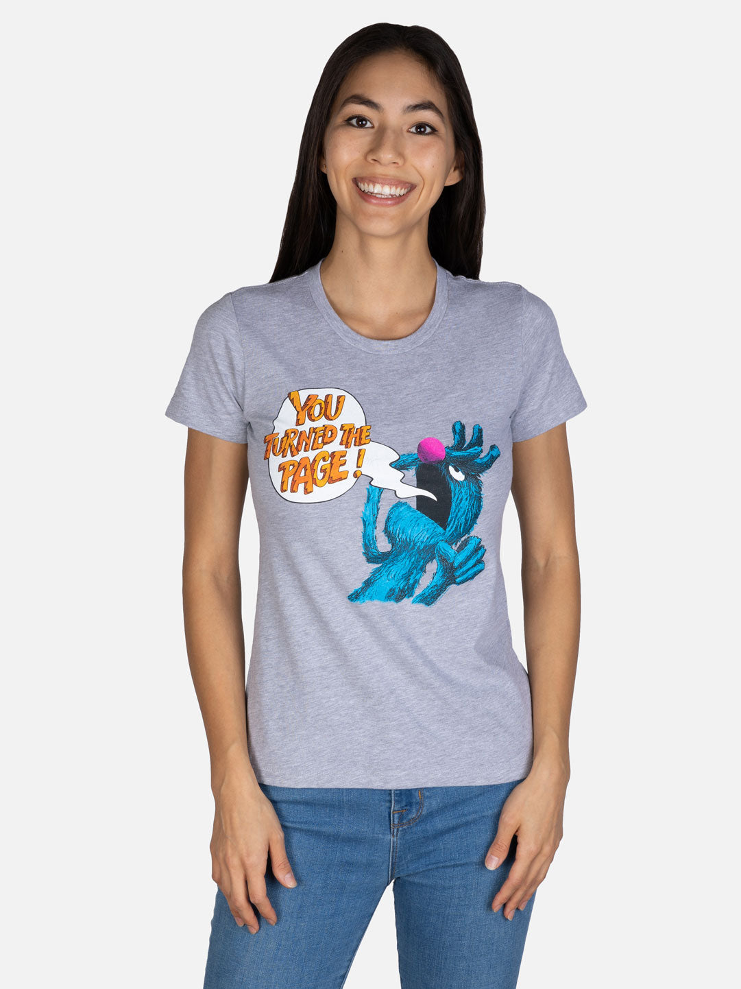 OUT OF PRINTセサミストリートGrover - The Monster at the End of This Book レディースTシャツ