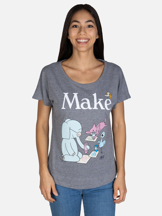 OUT OF PRINT【ぞうさんぶたさん 】リラックスフィットTシャツ Make