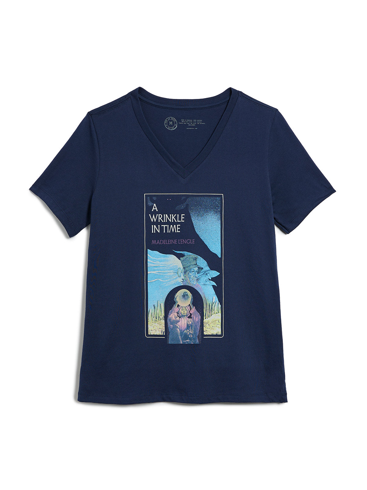 OUT OF PRINT 五次元世界のぼうけん A Wrinkle in Time レディースVネックTシャツ