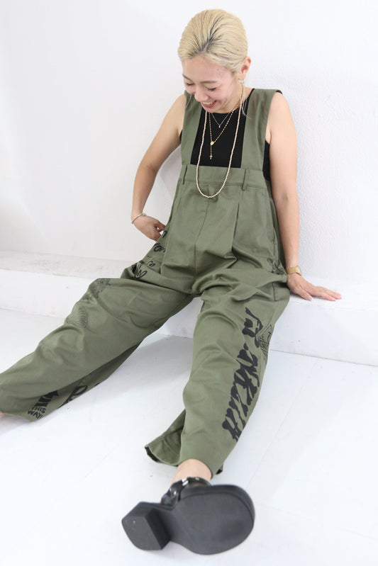 BAD ドローイングサスペンダーパンツ