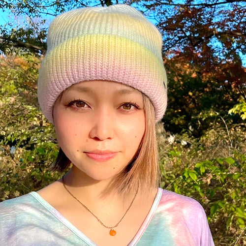 ADORA グラデーションカラーニット帽