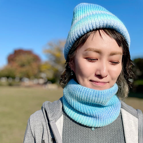 ADORA グラデーションカラーネックウォーマー