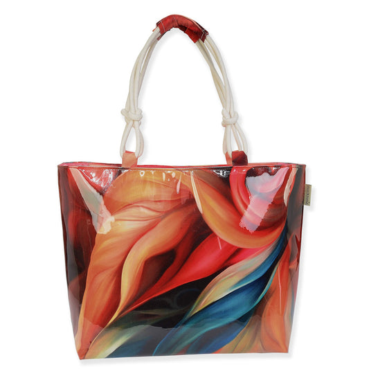 SunNSand PVCトートバッグ　ビッグリーフ