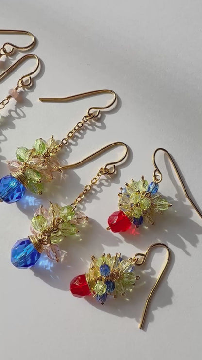 マチュピチュジュエリー ワイルドフラワーズ ピアス ブルー