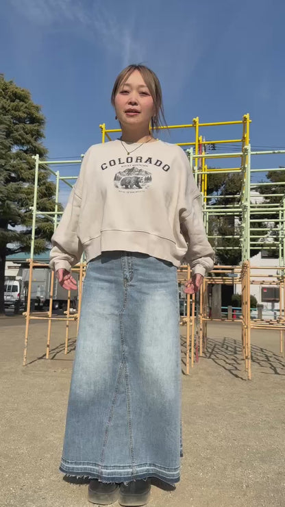 INDIMARK クロスウエスト 切替パネルスカート WJ217