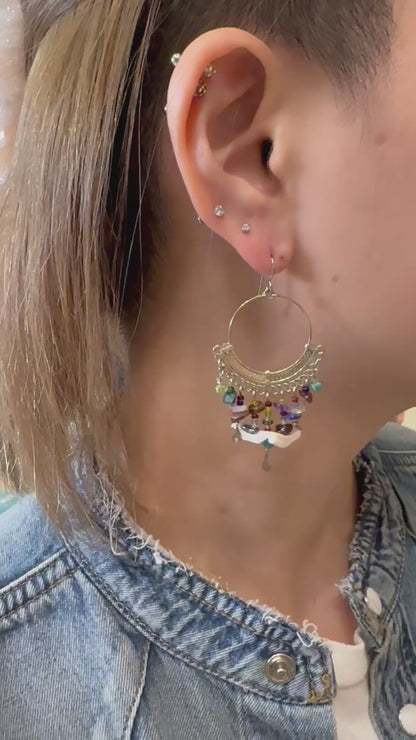 マチュピチュジュエリー エンドレストレジャーズ ピアス マルチストーン