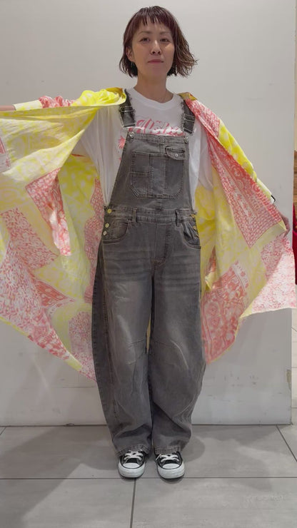 POL バンダナ柄ロングシャツワンピース