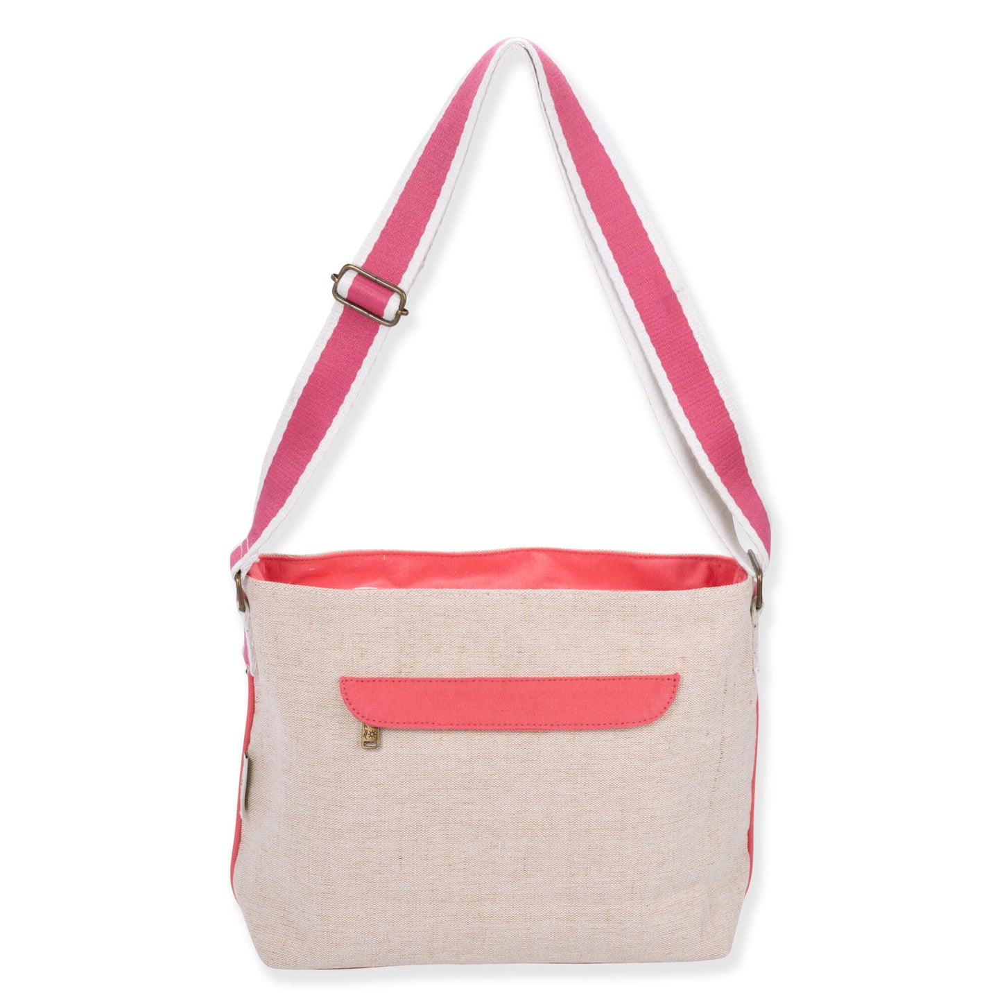 SunNSand フローラルフラミンゴショルダーバッグ