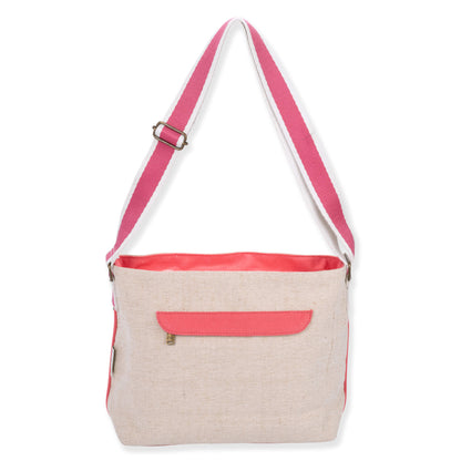 SunNSand フローラルフラミンゴショルダーバッグ